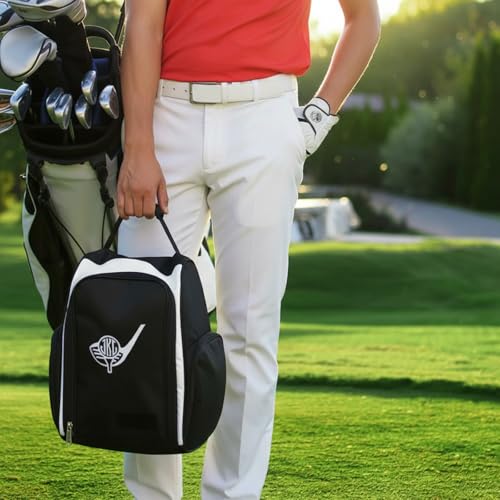 Personalized Golf Shoe Bag for Men and Women – Custom Monogram, 4 Color Options, Golf Accessory Bag and Gift for Golf Lovers and Valentines