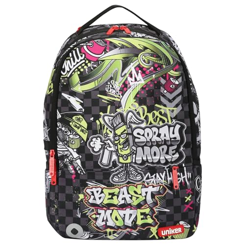 Graffiti Backpack, Designer Laptop Backpack for 15.6 Inch Work,Water Resistant Backpack Computer Bag, BeastMode - color: Beastmode