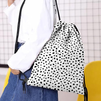 Drawstring Backpack Draw String Bag Waterproof for Sports Gym Beach Travel Cute Aesthetic Sackpack Men Women (13"×17")-Speckle Leopard Cheetah - color: S-1-speckle