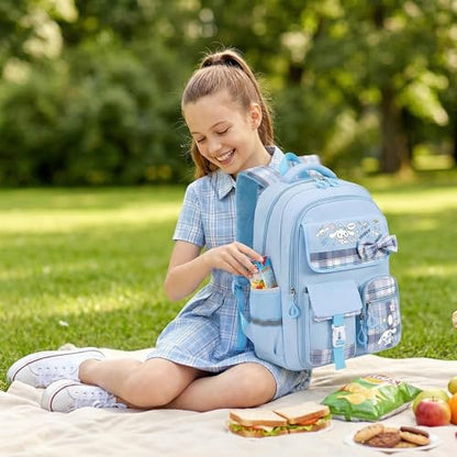 PINAKA Teenage Backpack with Large Capacity and Lightweight Design Cute Student bag Suitable for Both Boys and Girls