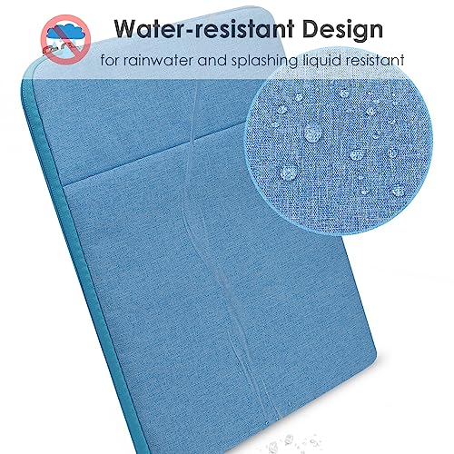 ProElife 15-Inch Laptop Sleeve Case for 2024 2023 MacBook Air 15 inch with Apple M3 M2 Chip Accessory Traveling Carrying Simple Case Water-Resistant Bag Cover for MacBook Air 15'' M3 M2 (Light Blue) - color: Light Blue