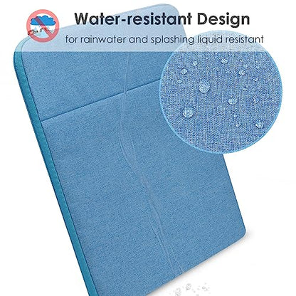 ProElife 15-Inch Laptop Sleeve Case for 2024 2023 MacBook Air 15 inch with Apple M3 M2 Chip Accessory Traveling Carrying Simple Case Water-Resistant Bag Cover for MacBook Air 15'' M3 M2 (Light Blue) - color: Light Blue