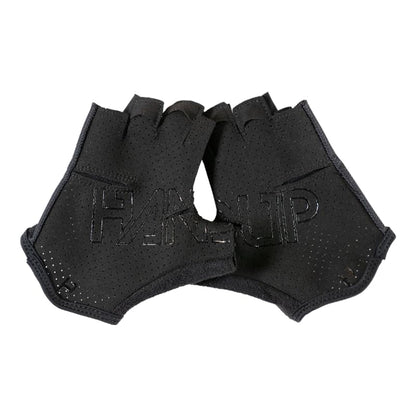 Handup Shorties Half Finger Lightweight Anti-Slip Breathable Mountain Bike MTB Bicycle Enduro Downhill XC Cycling Motocross Unisex Gloves - color: Pure Black, size: Small