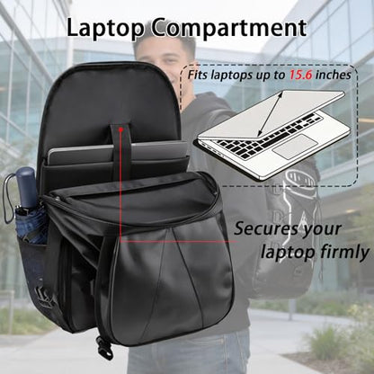 Oak-Sports Travel Backpack, Large Capacity Day Pack for Men Women, Waterproof Lightweight Bag with Shoe Compartment for Weekend Trips, Hiking, Camping
