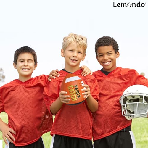 PassCatch Training Football, Enhance Passing Catching Skills, Official & Youth Size(with Pump) - style: Orange 7#(Ages 5-14)