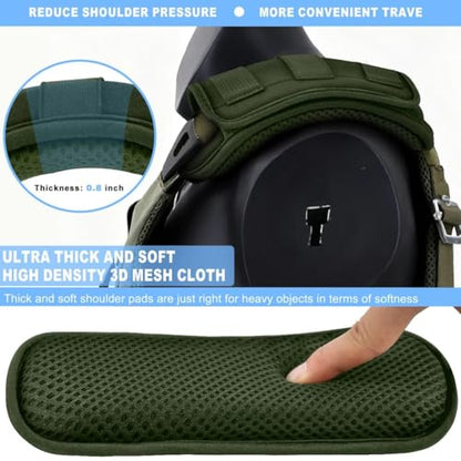 ZINMARK 2Pcs Tactical Shoulder Pad, Ultra-Thick Comfort Cushion for Vest Straps, Backpacks, Breathable & Shock-Absorbing,Army Green - color: Army Green