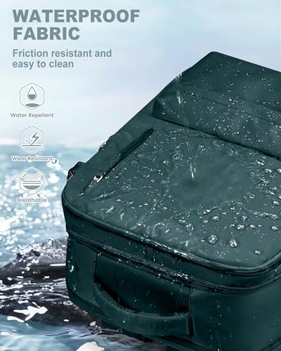 VECAVE 18x14x8 TSA-Approved Personal Item Backpack – Under Seat Carry-On Travel Bag for Women, Fits 15.6" Laptop, with Water Bottle & Shoe Pouch, Airline Travel Backpack Flight approved Blue - color: H2-blue, size: Large