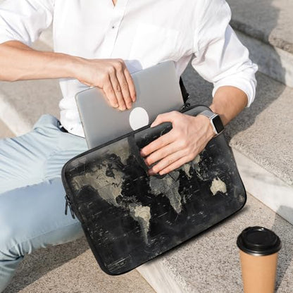 14 15 15.4 15.6 inch Laptop Handle Bag Computer Bag, Pouch Holder Notebook Sleeve Cover Soft Case Compatible for Dell,Lenovo,Toshiba HP, Asus Notebook-Old Map - color: Old Map