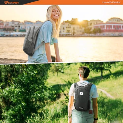 SKYSPER Small Hiking Backpack 10L Packable Lightweight Back Pack Foldable Travel Daypack for Women Men | Packable