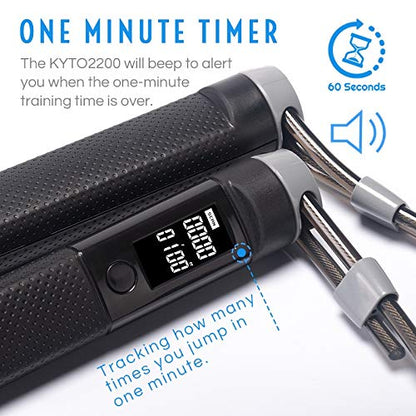 Jump Rope Digital Counter for Indoor/Outdoor Fitness Training Boxing Adjustable Calorie Skipping Workout