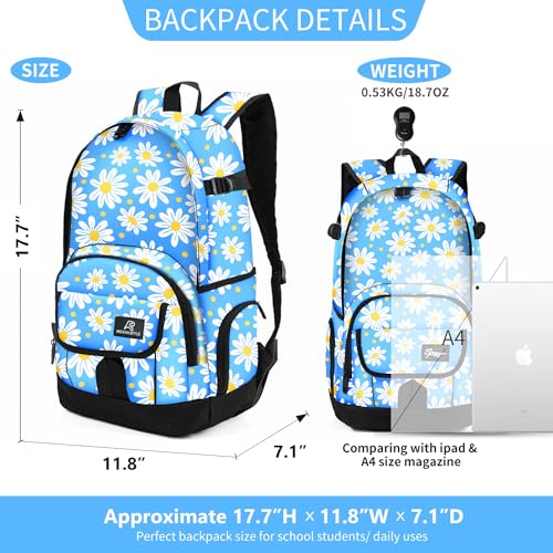 rickyh style School Backpack Travel Bag for Men & Women Lightweight College Back Pack with Laptop Compartmen - color: 04jidanhua