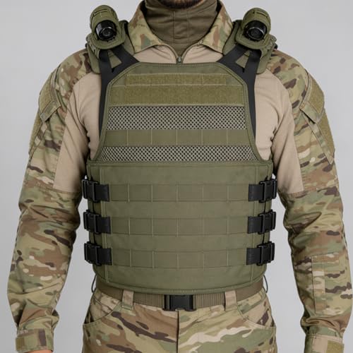 2 Pcs Tactical Vest Shoulder Strap Pads Backpack Breathable Mesh Cushion Pad - color: Khaki