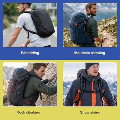Adjustable Backpack Chest Strap Add On, Universal Sternum Straps for Backpacks with Quick Release Buckle & D-Ring Clip Durable Replacement Harness Extender for Hiking Camping Travel & School