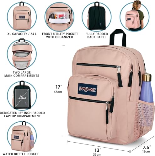 JanSport Laptop Backpack - Computer Bag with 2 Compartments, Ergonomic Shoulder Straps, 15” Laptop Sleeve, Haul Handle - Camo Illusion - color: Camo Illusion