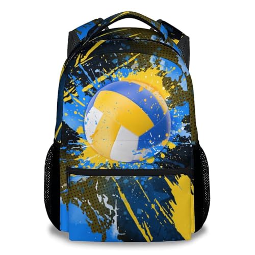Backpacks for School - Volleyball Backpacks for Girls Teens - 17 Inch Kids Bookbag for Elementary Middle School - Lightweight Sports Back Pack for Youth - color: Style-6