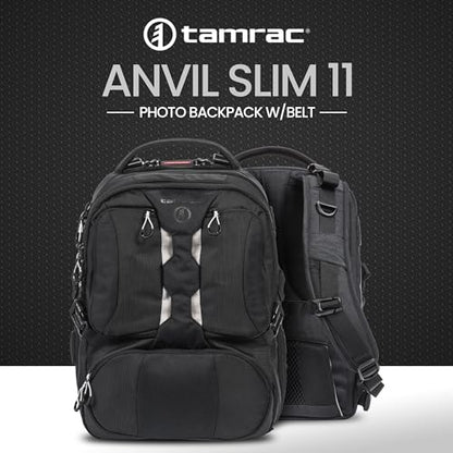 Tamrac Anvil Slim 11 Camera Backpack for Photographers DSLR Camera Bag with Laptop Compartment, Professional Photography Backpack, Camera Bag with Tripod Holder, Camera Carrying Case, Black - style: Anvil Slim 11