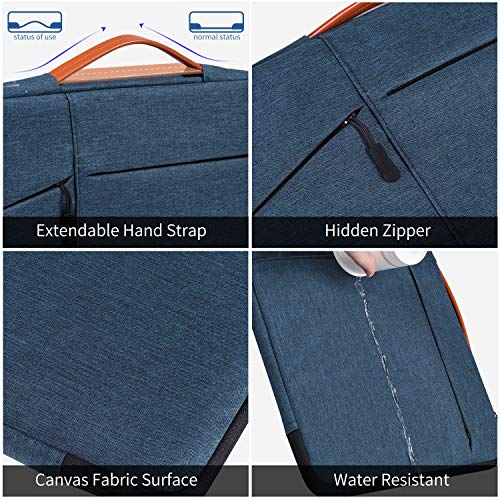 17.3 inch Laptop Briefcase Bag for HP Pavilion 17 Inch, Envy 17, PROBOOK 17, Dell G7 17.3, Dell Inspiron 17, ASUS VivoBook 17, Acer Aspire 17.3-in Computer Sleeve Case, Navy Blue - color: Navy Blue, size: 17-17.3 Inch