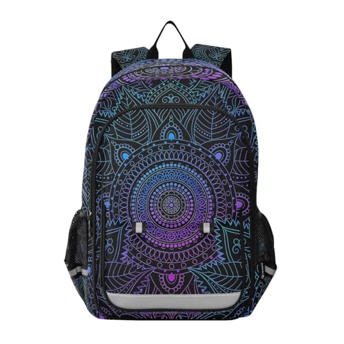 ALAZA Art Arabesque Mandala Boho Ethnic Bohemian Laptop Backpack Purse for Women Men Travel Bag Casual Daypack with Compartment & Multiple Pockets - color: Mandala