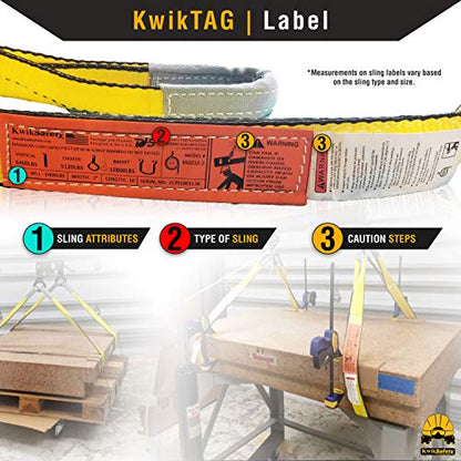 KwikSafety - Charlotte, NC - Mighty Sumo 1”x 12’ Poly Web Sling Lifting Strap Construction ASME OSHA / 3200lbs Vertical 2550lbs Choker 6400lbs Basket/Rigging Moving Towing Hoisting Gear - color: FLAT, size: 1"x12' | 3200 lbs