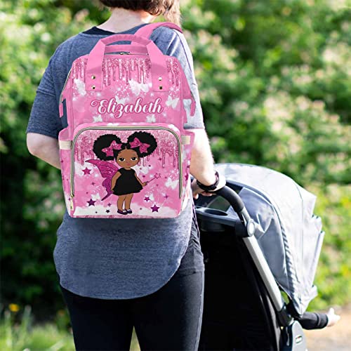 MyPupSocks Personalized Diaper Bag for Mom and Dad - Large Capacity Custom With Name, Multifunctional Daypack With Adjustable Shoulder Straps - color: Multi 20