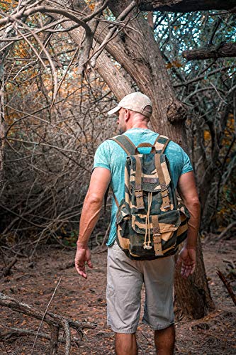 GOOTIUM 21101CAM Specially High Density Thick Canvas Backpack Rucksack (camouflage) - color: Camouflage, size: Large