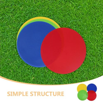 8pcs Soccer Agility Markers Flat Cones Non-Slip Spot Discs for Football Basketball Speed Training Sports Field Marking Equipment