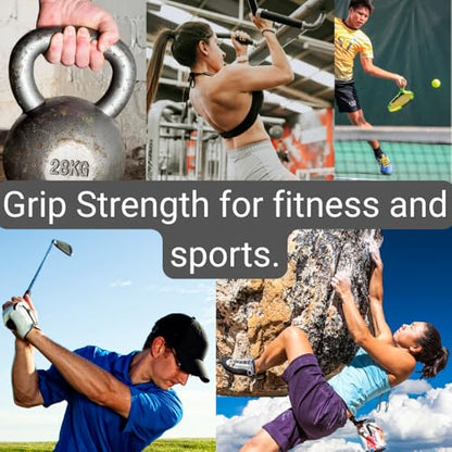 Grip Strength Trainer - Grip Strength Ring, Forearm Strengthener, Hand Strengthening Device, and Hand Gripper Strengthener. 2-pack - color: Lite