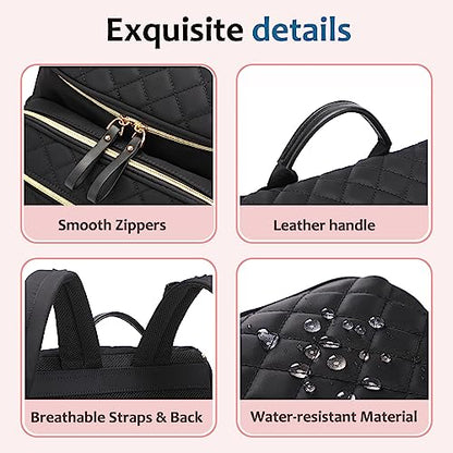 LORADI Lightweight Diaper Bag Backpack, Baby Shower Gifts, Brown | Stroller Clips, Insulated Pockets, Water-resistant, Easy to Clean, Durable - color: Brown