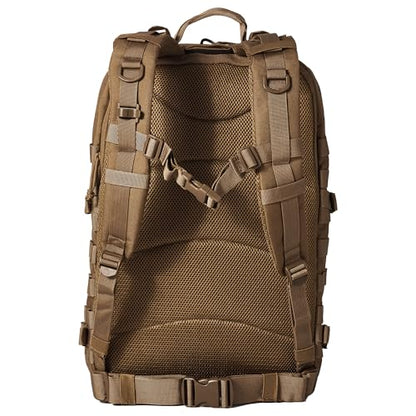 Falko Tactical Backpack for Men and Women 50L Backpack 2.4x Stronger Large Military Molle Rucksack, Bugout Backpack Outdoors - color: Coyote Brown