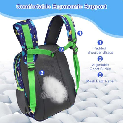 RHCPFOVR Kids Backpack for Boys - Boys Backpack 3-8 Ages Dinosaur for Kids 15 Inch School Bookbag for Kindergarten Elementary School Bookbag for Girl 1st 2nd Grade - style: Dinosaur