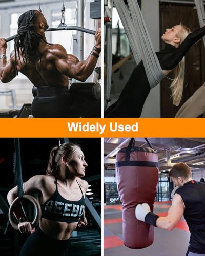Upgrade Power Rack Attachments with Convex stainless steel gaskets, Versatile O-Ring Attachment Fit for 1-3 inch Squat Frames and Strength Frames, Heavy Duty Band Pegs for Resistance Band, 2 Pcs
