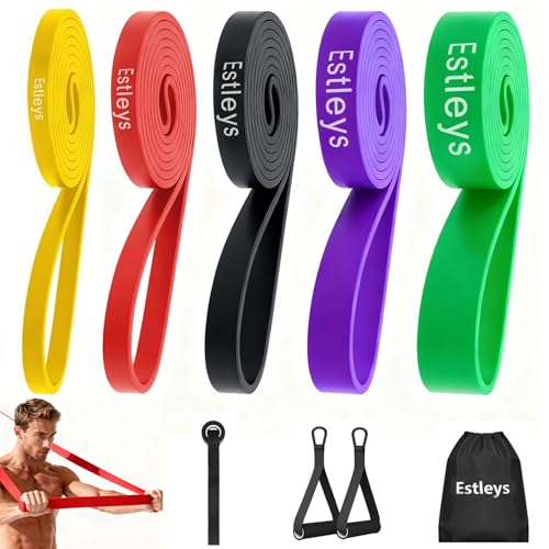 Resistance Bands, 5 Pack Pull-up Bands, Fabric Resistance Bands for Legs, Workout Bands, Exercise Bands Set for Fitness, Working Out, Body Stretching, Physical Therapy
