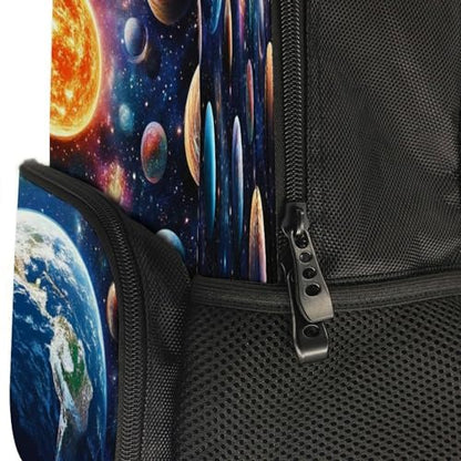 Supdreamc Rucksacks Lightweight Multipurpose Anti-Theft Trippy Outer Space Planet Art Shoulder Bag Big Capacity Traveling Camping Backpack With Side Pockets - color: Pattern 434