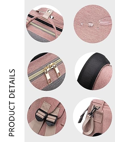 houscly Green Diaper Bag Backpack for Mom: Baby Bags for Boys Girls Toddler Women Men Large Back Pack Diapers Bag Big Travel Pañaleras Modernas Para Bebe Niña Unisex Newborn Essential Baby Registry - color: Green