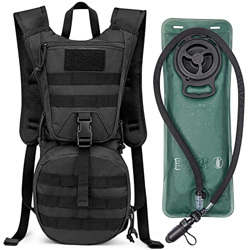 G4Free Tactical Hydration Packs Water Backpack for Outdoor - color: Black