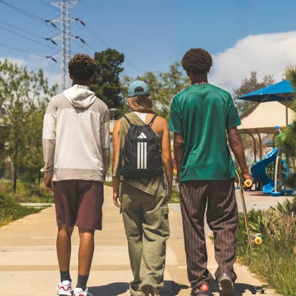 adidas Alliance Sackpack – Drawstring Backpack for Sports, Small Gym Bag, Team Power Red 2/3, OSFA - color: Team Power Red 2/3
