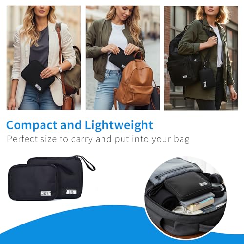 1 Pack Electronics Travel Organizer Case Tech Accessories Cord Storage Bag - size: 1 Pack Small