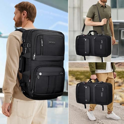 WITZMAN Carry on Travel Backpack for Men Women Laptop Backpack with USB Charging Port Airline Approved(B683 Classic Black) - color: Classic Black