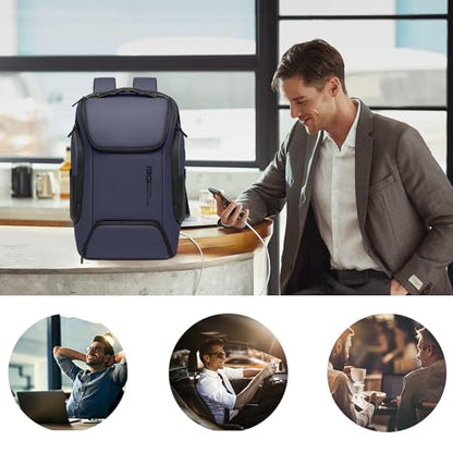 FUTURE AESTHEICS Business Laptop Smart backpack Can Hold 15.6 Inch Laptop Commute Backpack Carry on bag for men and women - color: Blue