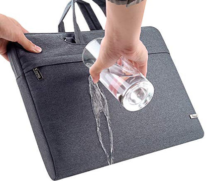 Voova Laptop Bag 15.6 Inch, Waterproof Computer Sleeve Carrying Case with Shoulder Straps & Handle Compatible with Macbook Air 15 M2/M3/M4, MacBook Pro 15/16, 15-16 Inch Hp Dell Lenovo Asus, Grey - color: Grey, size: 14-15.6In & 2019 New Macbook Pro 16 In