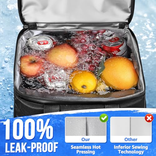 WOTOW Backpack Cooler 45 Cans - Tactical Insulated Soft Cooler Bag - Large Capacity Leakproof Back Pack, for Women Men, Cooler Backpack Camping Hiking Picnics Beac