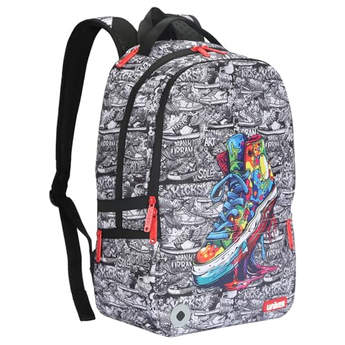 Graffiti Backpack, Designer Laptop Backpack for 15.6 Inch Work,Water Resistant Backpack Computer Bag (KickArt) - color: Kickart