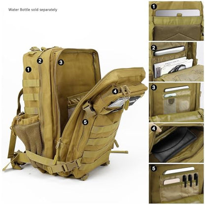 SAHARA - Raider Series Travel Bag & Laptop Backpack for Laptops up to 17.3-inch, Khaki, (LT00089) - color: Khaki