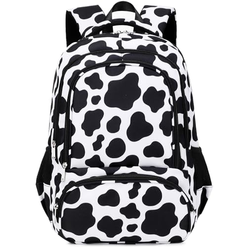 abshoo Lightweight Kids Backpack For Girls Kindergarten Elementary School Bookbag (Cow Print) - color: Cow Print