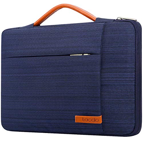 Lacdo 360° Protective Laptop Sleeve Case for 14 inch MacBook Pro M5 Pro/Max A3426 A3427 (2026), M5/M4/M3/M2/M1 A3434 A3112 A3401 A3185 A2918 A2992 | 13.8 inch Surface Laptop 7th Computer Bag, Blue - color: Blue, size: New MacBook Pro 14 Inch