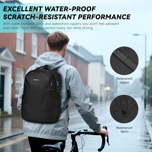 Laptop Backpack Minimalist Backpack,Abrasion & Water Resistant Daypack,Triple Padded Back,25L Lightweight Capacity Bag for Work Leisure Daily Use