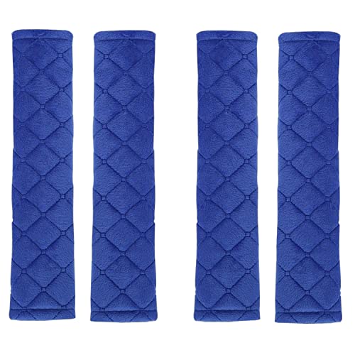 Andalus Seat Belt Cover Pad, 4 Pack Seatbelt Cushion for Car, Kids, Women, Men – Shoulder Strap Protector, Car Seatbelt Covers Accessories – Cute Auto Strap Cushion, Driving Pad (Blue, 10.8 Inch) - color: Blue, size: 4 Pack