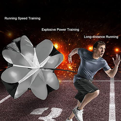 Uyomal Running Speed Training,Speed Chute Resistance Parachute for Speed and Acceleration Training 56-Inch