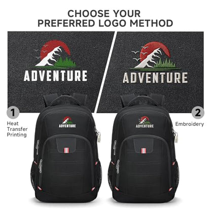 Airlex Custom Laptop Backpack Bulk 25-3000 Pack, Personalized Business Computer Backpack with Logo, 17 Inch Water Resistant Anti Theft Travel Bag for Office, School, College & Corporate Gifts