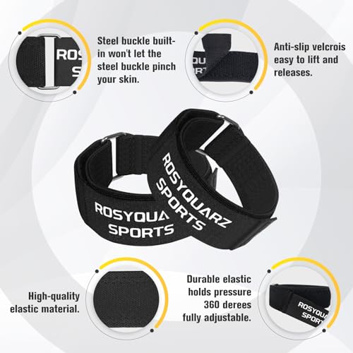 BFR Booty Bands for Men/Women Glutes, Blood Flow Restriction Bands Plan for Legs &Hip Building, Adjustable Velcro Occlusion Bands Workouts,Quality Fabric Bands for Squat Butt &Thigh